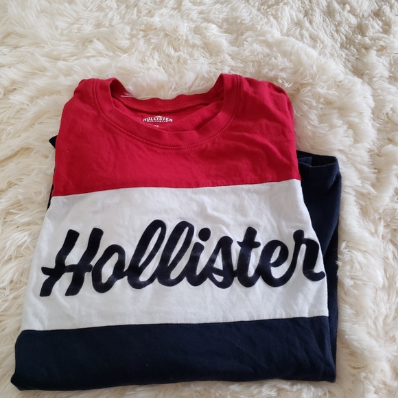Red and Blue Hollister Longsleeve - Picture 1 of 3